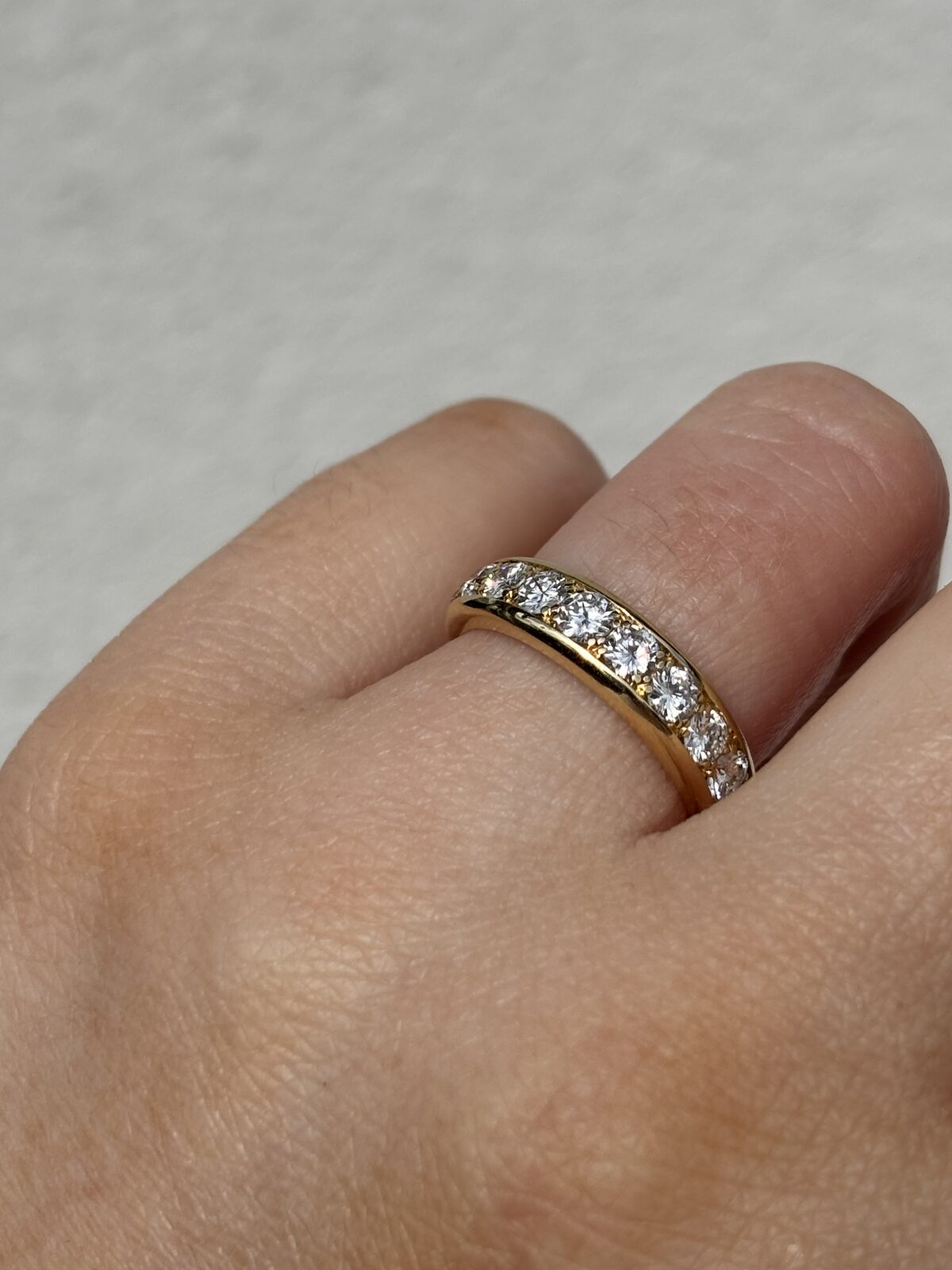 18ct Yellow Gold Diamond Half-eternity Ring view 4